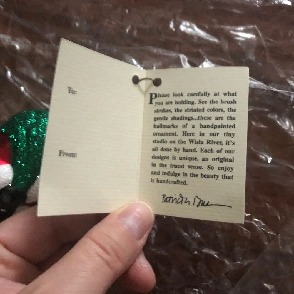 Patricia Breen Designs Spiraling Santa Ornament